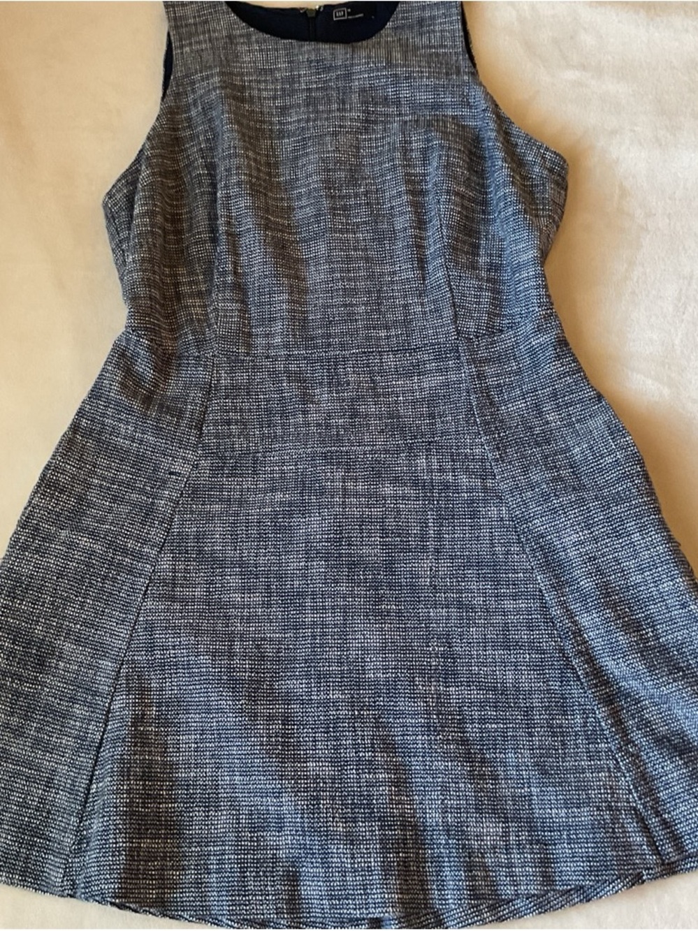 GAP Navy & White Sleeveless Mini Dress - Picture 1 of 4